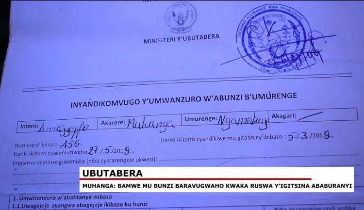 Muhanga: Babangamiwe no gusabwa ruswa y’ishimishamubiri nabo mu nzego z'Abunzi .