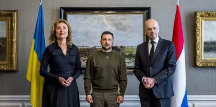 Perezida Zelensky wa Ukraine yagiye guhura n’abacamanza ba CPI.