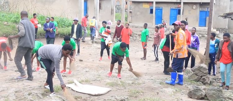 Musanze: Gahunda y'igitondo cy'isuku no kubungabunga ibidukikije iri guca umwanda