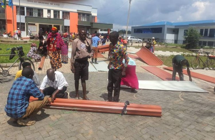 Musanze: 65 houses destroyed by the rains were handed over to tiles