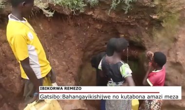 Gatsibo: Kuvoma amazi yo mu migende n’ayo inka zishokamo nicyo gisubizo ku kubura amazi