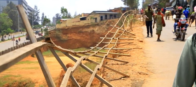 Kigali: Babangamiwe n'umukingo uri ahahoze isoko rya caguwa Nyabugogo