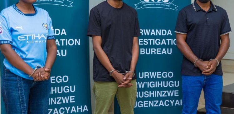 Harimo uwakoraga ishimishamubiri rishingiye ku gitsina, RIB yerekanye abantu 3 bakekwaho ibyaha by'uburiganya