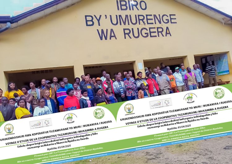 Abagore b'abahinzi bagize koperative Tuzamurane bari mu ntambwe zo gukora ubihinzi bwo muri Green house