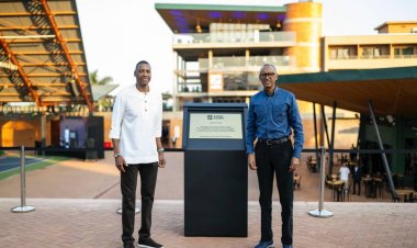 Perezida Kagame na Masai Ujiri bafunguye igikorwa cya Zaria Court Kigali