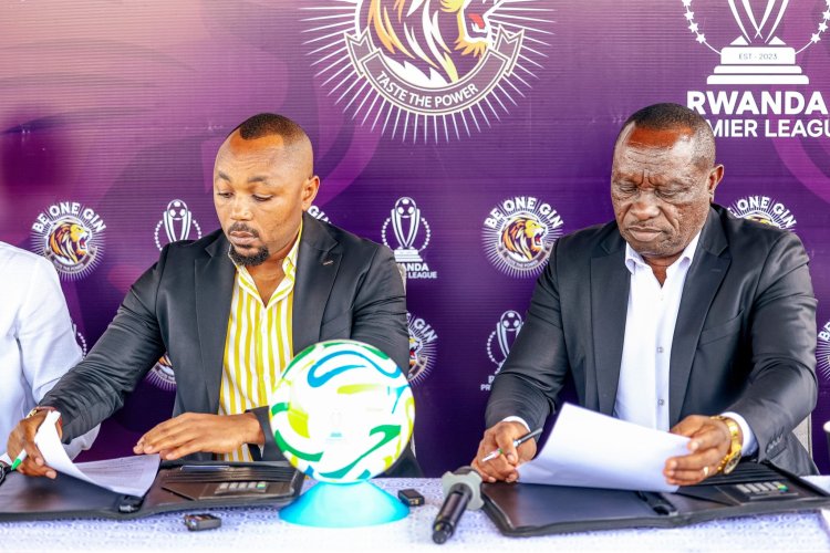 Rwanda Premier League yasinyanye amasezerano y'imikoranire na Be one Gin (Amafoto)
