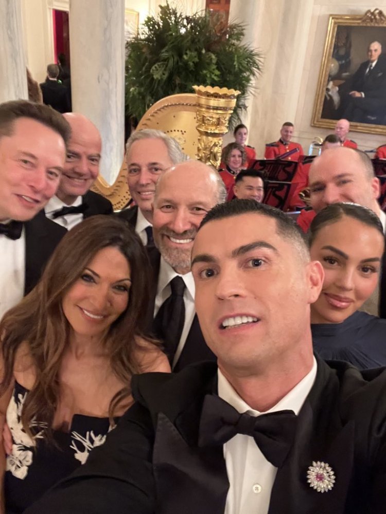 Donald Trump yakiriye Cristiano Ronaldo muri white house.