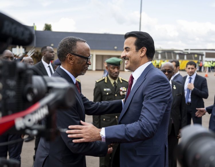 Sheikh Tamim wa Qatar yashimye uruhare rwa Perezida Kagame mu gushyigikira amahoro 